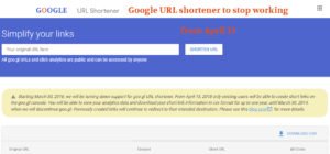 Google SHORT-URL