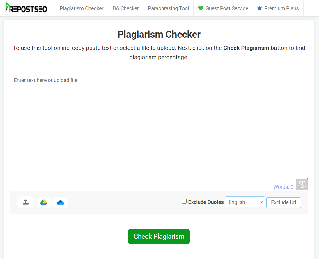 plagiarism checker online tool