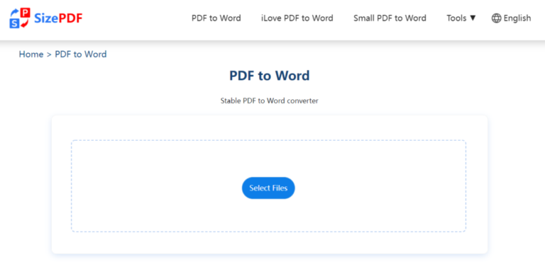 Free PDF to Word Converter-sizepdf.com-A Must Try Free online tool