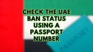 how to check uae ban status with passport number online
